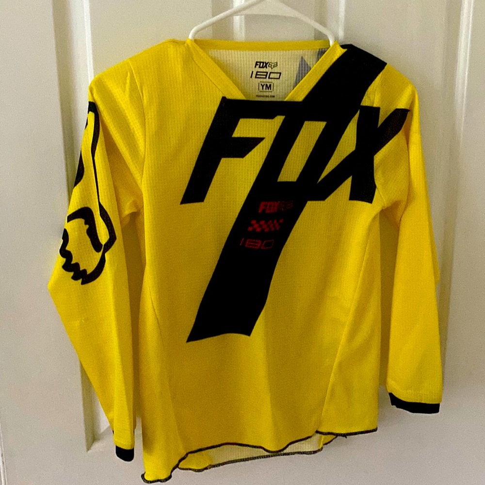 FOX brand racing shirt LONG Sleeve Yellow BOYS